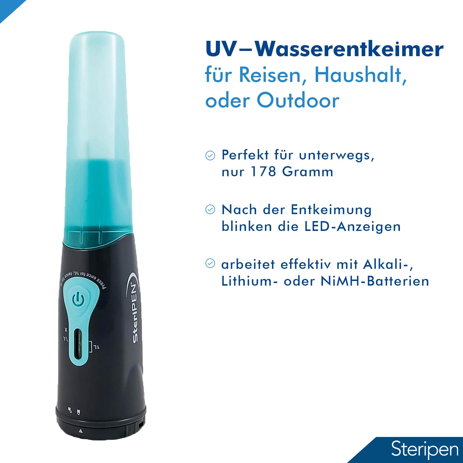 steripen-aqua-uv-wasserentkeimer-t-rkis-90-sek-chemiefrei image 3